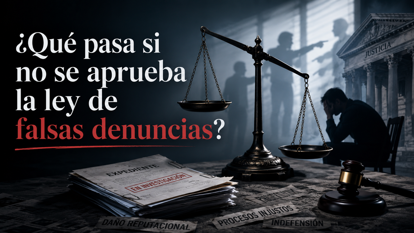 ¿Qué pasa si no se aprueba la ley de falsas denuncias?