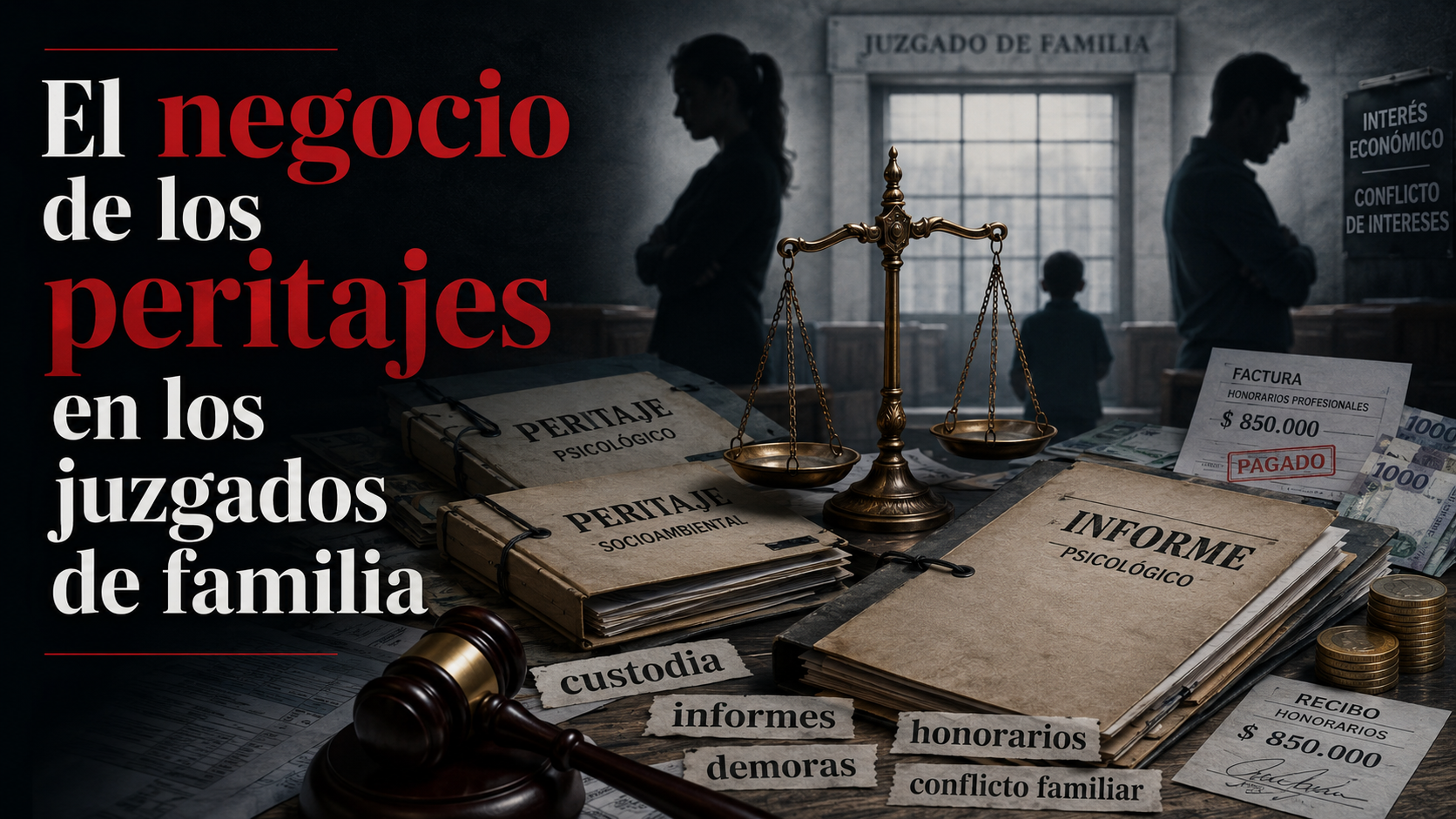 El negocio de los peritajes en los juzgados de familia